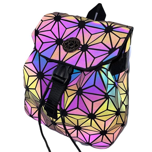 Geometric Reflective Luminous Backpack - Picture 1 of 16